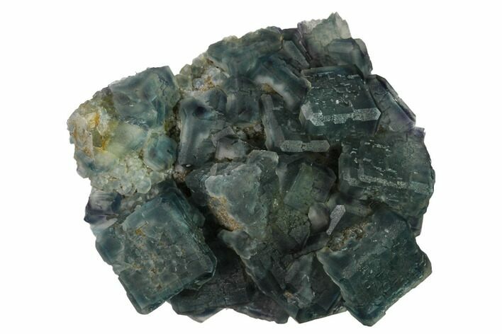 Multicolored Fluorite Crystals on Quartz - China #164031